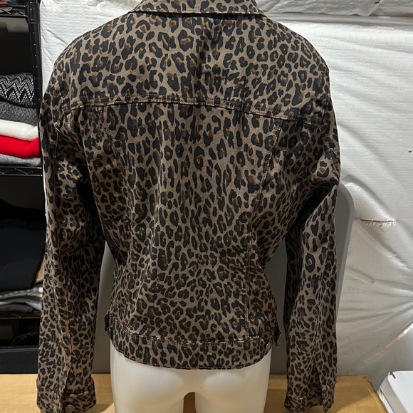 Nine West Leopard Print Jean Jacket - Picture 4 of 5